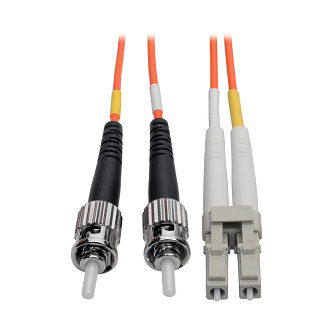 Duplex Multimode 62.5/125 Fiber Patch Cable (LC/ST), 1M (3 ft.)