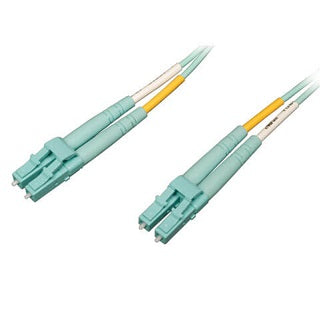10Gb/100Gb Duplex Multimode 50/125 OM4 LSZH Fiber Patch Cable (LC/LC) - Aqua, 3M (10 ft.)