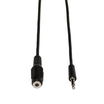 3.5mm Mini Stereo Audio Extension Cable for Speakers and Headphones (M/F), 10 ft. (3.05 m)