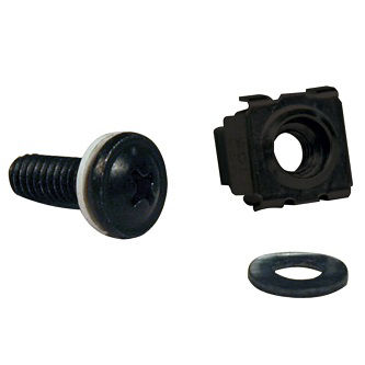 SmartRack Square Hole Hardware Kit with 50 M6 screws and washers