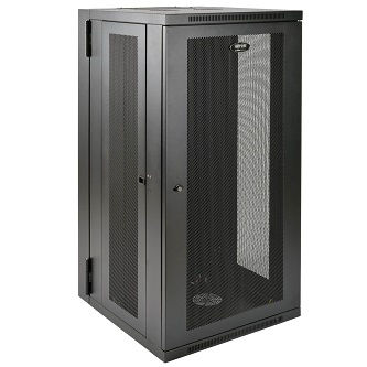 SmartRack 26U UPS-Depth Wall-Mount Half-Height Rack Enclosure, Hinged Back