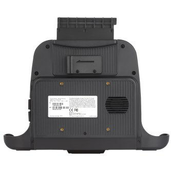 Vehicle dock, 3-pin terminal block 9-36V power supply. Easy insert and release with key-lock. Ports: 4x USB-A, 1x RS-232, 1x RJ45 Ethernet, 1x GPS antenna, RT10 pogo-pin dock connector. 75x75mm VESA mount. Vibration: MIL STD. 810G, 5 - 500Hz, 2.24G.