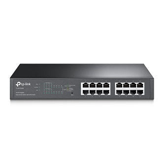 16-Port Gigabit Easy Smart PoE Switch with 8-Port PoE+. 16 GE, 8 Port PoE+, 120W+ PoE Budget, VLAN, QoS, Web & Utility Manage.