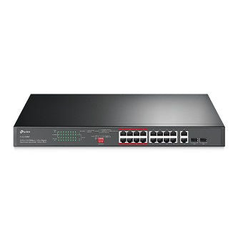 JetStream 16-Port 10/100Mbps+2-Port Gigabit Unmanaged PoE Switch