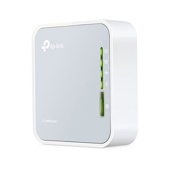 AC750 Portable Wi-Fi Travel Router, 2.4/5GHz, 802.11ac/b/g/n, 1 Ethernet Port, 1 Micro USB Port, Internal Antenna, Outside AC Adapter