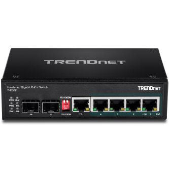 6-Port Hardened Industrial Gigabit PoE+