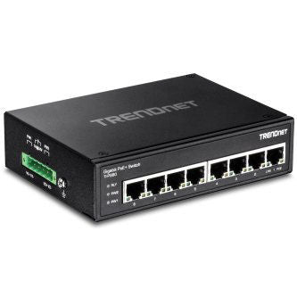 8-Port Hardened Industrial Gigabit PoE+