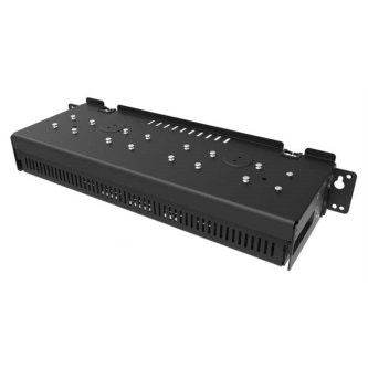 TC80, Rack/Wall bracket, allows to install any Multi-Slot sharecradle on a wall or a 19inch IT rack and provides a holder for pwrs and cords. It also allows to install up to four spare battery chargers. Includes screws required for installation