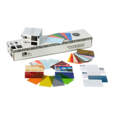 Printer, Zebra white composite cards, 30 mil high coercivity magnetic stripe (500 cards)