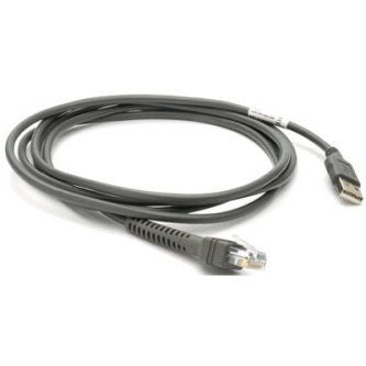 Cable, USB: Series A Connector, 7ft. 2m Straight.