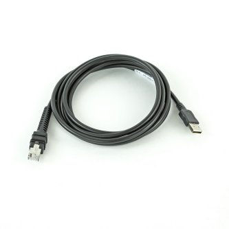 Cable, Shielded USB: Series A Connector, 7ft. 2m, Straight, BC 1.2 High Current, -30C