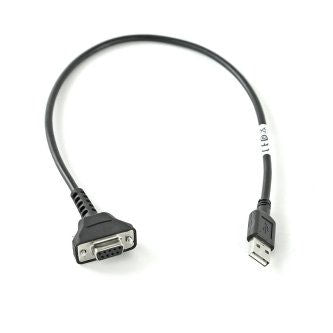 Cable, USB Cable Assembly: 9-Pin Female Straight Scanner Connector, 18 Inch Straight Cable Optimal for Kiosk Integration, to be used with General Purpose Fixed Mount Scanners.