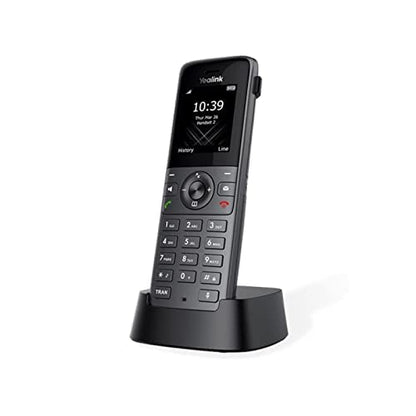 Yealink W73P DECT Cordless IP Phone System, Black, VoIP Base Station with Wireless Handset