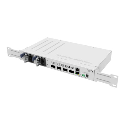 MikroTik CRS504-4XQ-IN Cloud Router Switch 650MHz 4xQSFP28 Compatible with 40G, 25G, 10G, and 1G Fiber Connections