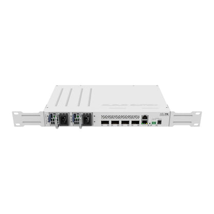 MikroTik CRS504-4XQ-IN Cloud Router Switch 650MHz 4xQSFP28 Compatible with 40G, 25G, 10G, and 1G Fiber Connections