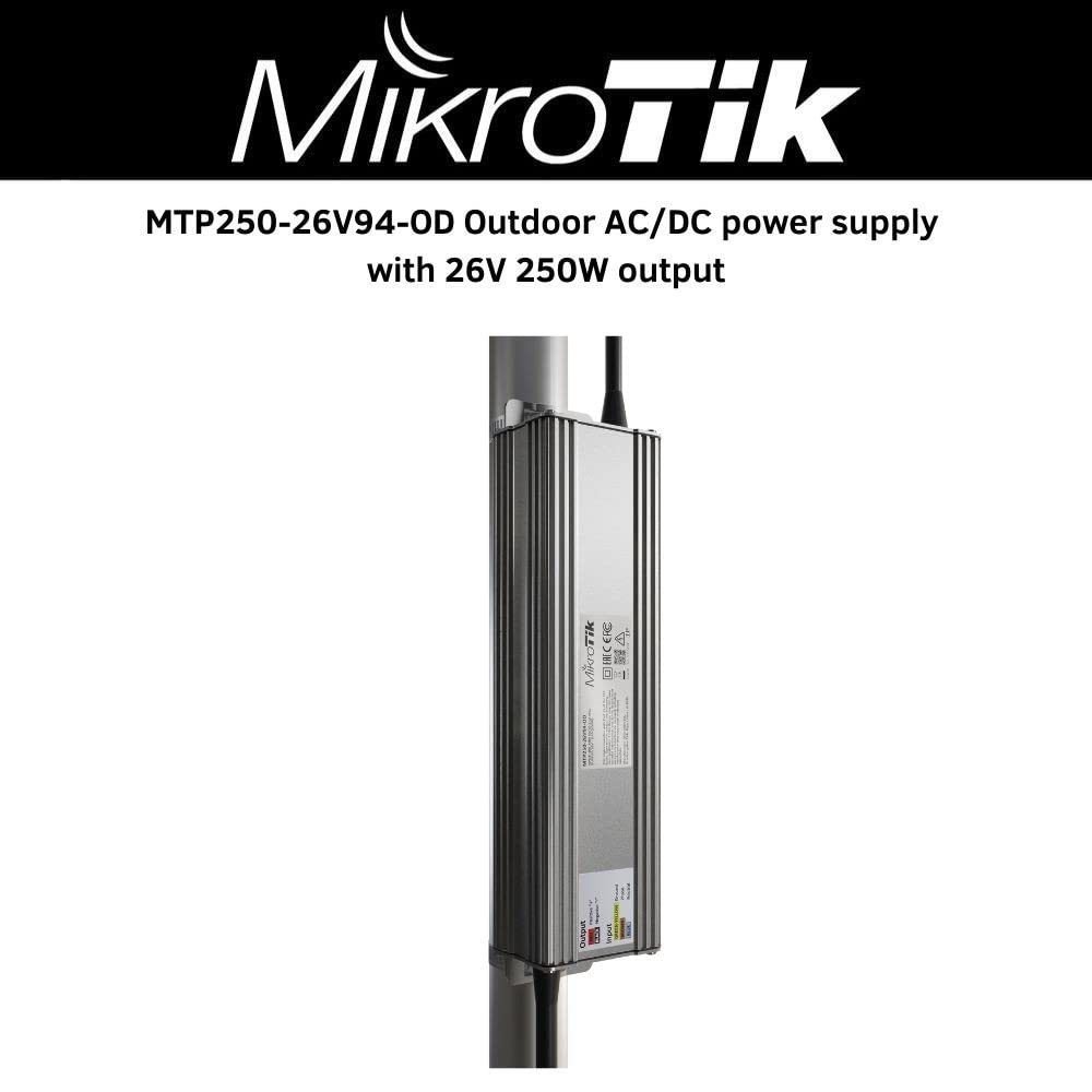 Mikrotik MTP250-26V94-OD Outdoor AC/DC Power Supply with 26V 250W Output