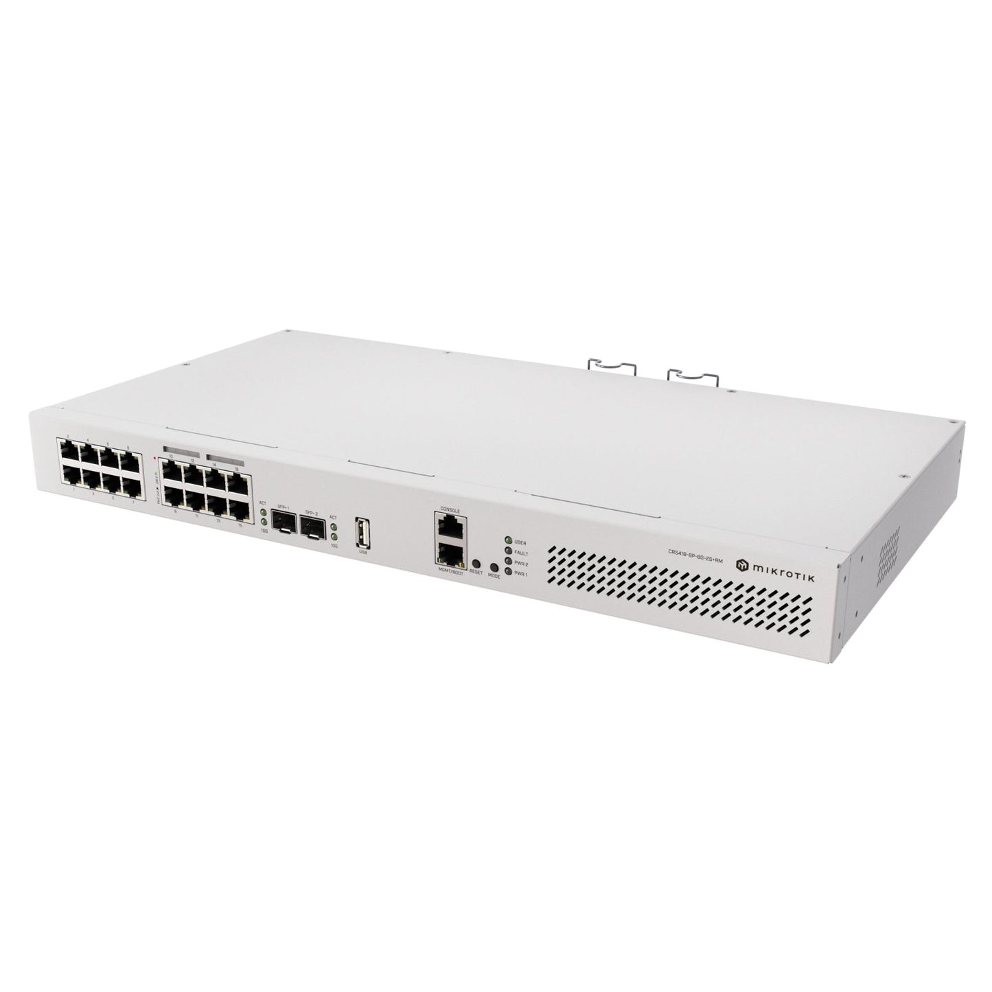 MikroTik CRS418-8P-8G-2S+RM L3 Switch 16x Gigabit Ports with PoE-Out 2X 10G SFP+ Rackmount