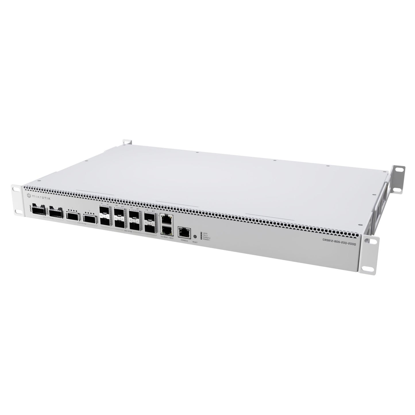 MikroTik CRS812-8DS-2DQ-2DDQ-RM – 100G Cloud Router Switch with 8X 25G SFP28, 2X 40G QSFP+, 2X 100G QSFP28, Layer 3 Hardware Offloading, Rackmount