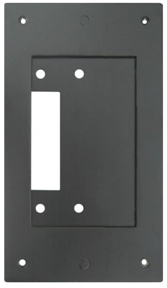 Aiphone Corporation JK-MB Mullion Mounting Bracket for JK-DV, JF-DV, or JO-DV Door Stations, Aluminum, 6-13/16" x 3-7/8" x 3/16", Black