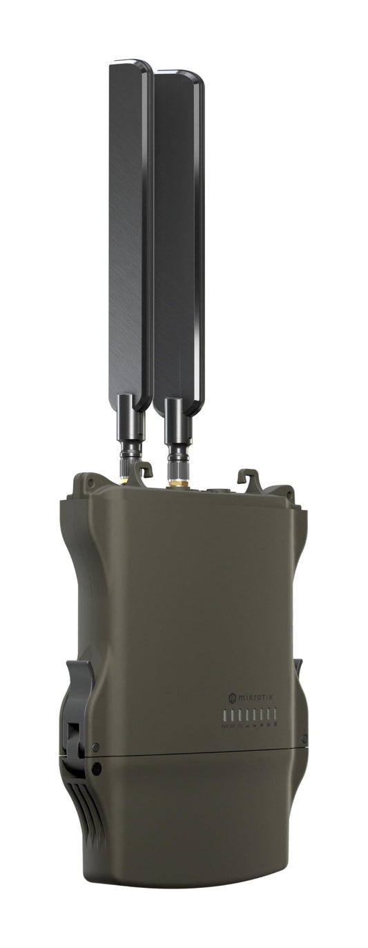 MikroTik NetMetal ax Noir L23UGSR-5HaxD2HaxD-NM-US, Dual-Core ARM CPU, Gigabit Ethernet, 2.5G SFP Fiber US Version