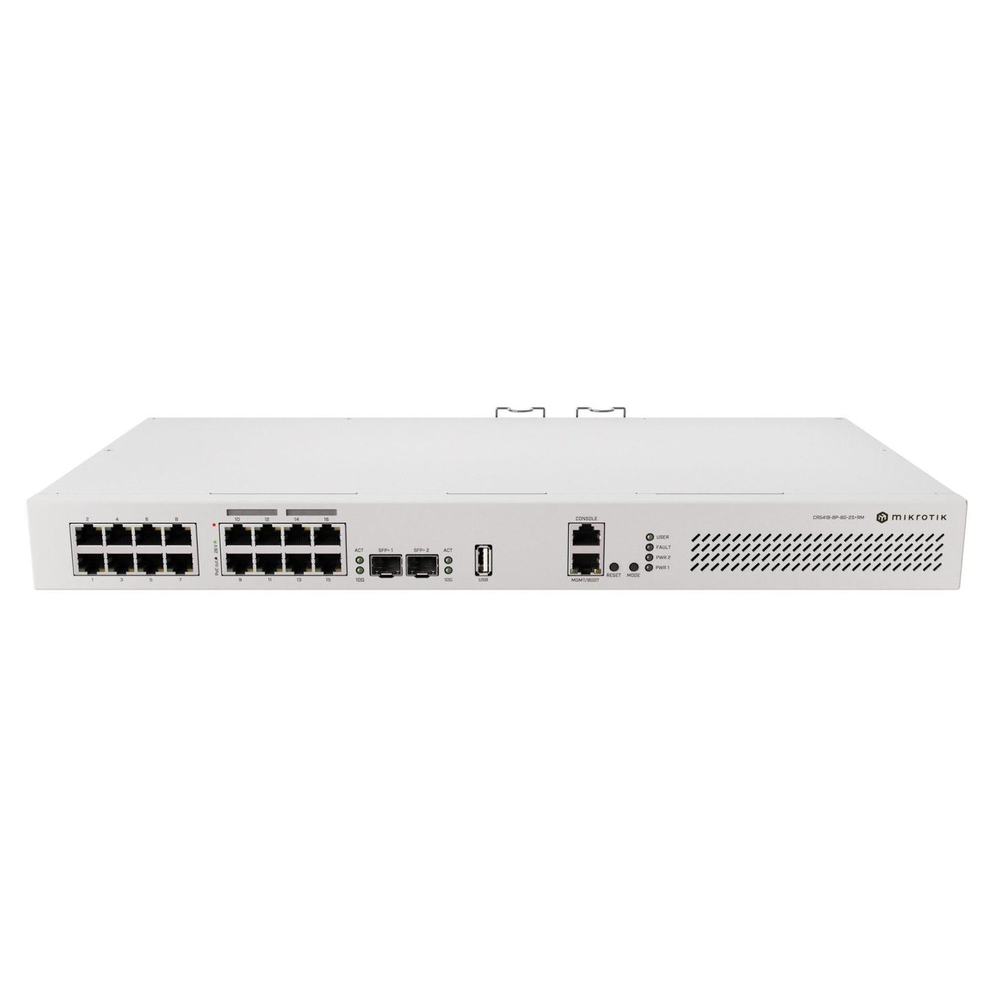 MikroTik CRS418-8P-8G-2S+RM L3 Switch 16x Gigabit Ports with PoE-Out 2X 10G SFP+ Rackmount