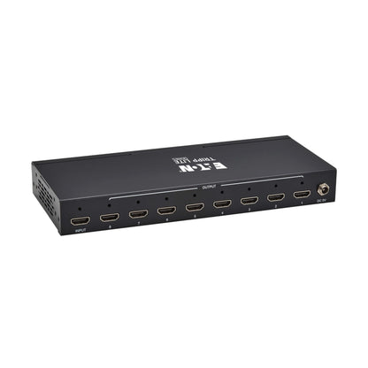 Tripp Lite Series 8-Port HDMI Splitter, 4K@60Hz, 1 in 8 Out, Mirror/Duplicate Only, Multi-Resolution Support, Mounting Kit, International Power Adapter, Plug-and-Play, 1-Year Warranty (B118-008-4K)