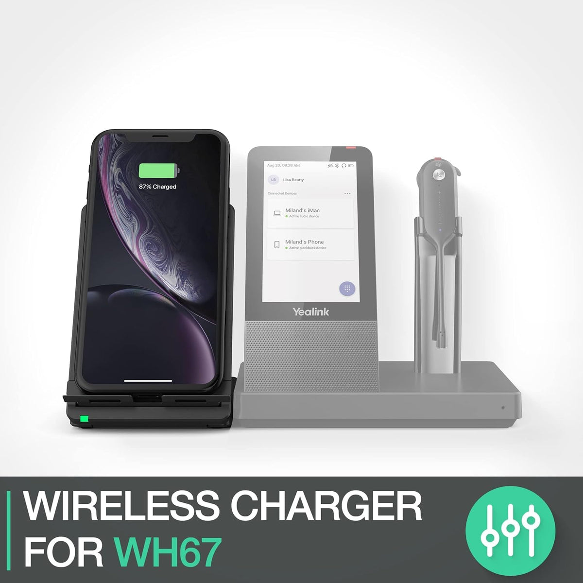 Yealink WHC60 Wireless Charging Stand for Mobile Phone