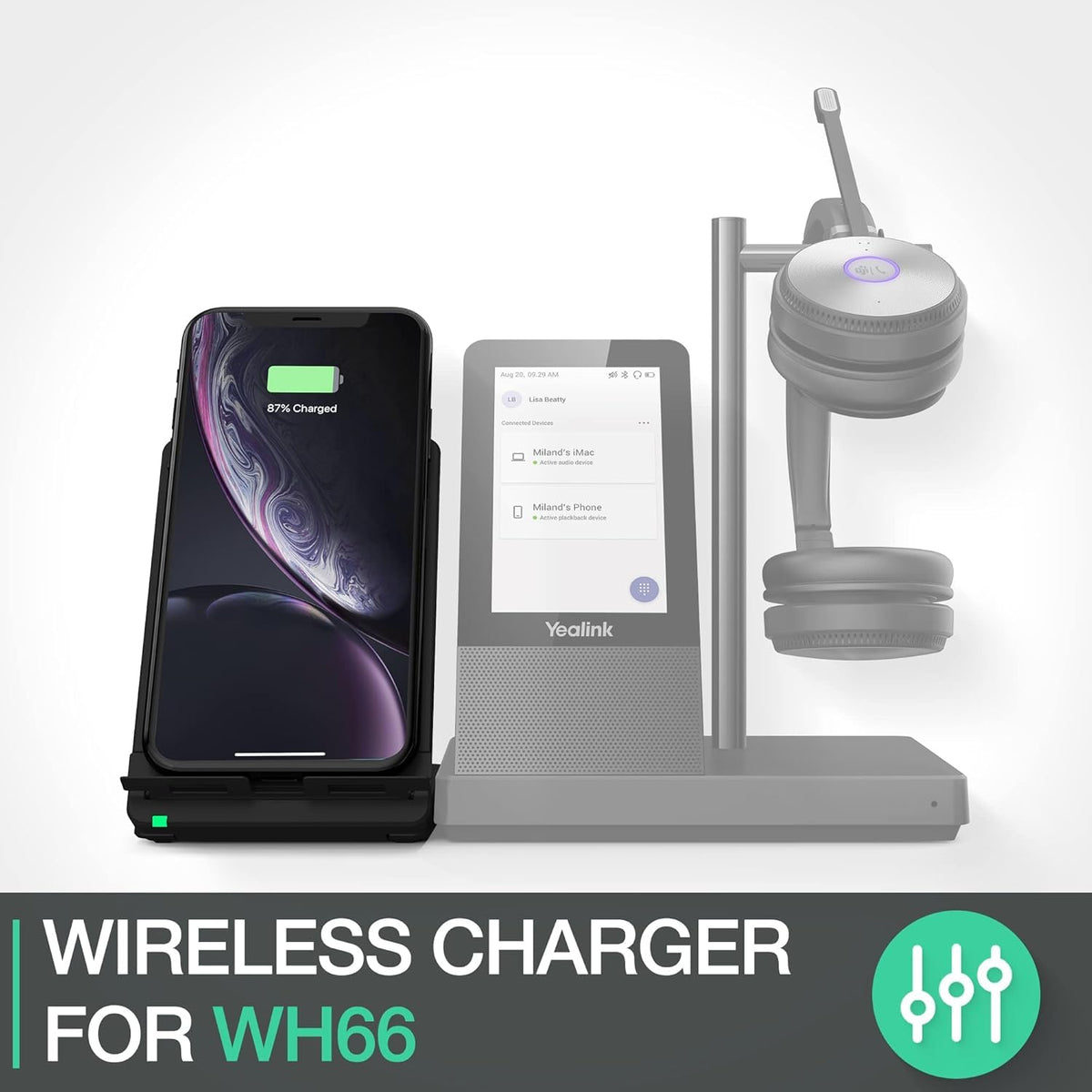 Yealink WHC60 Wireless Charging Stand for Mobile Phone