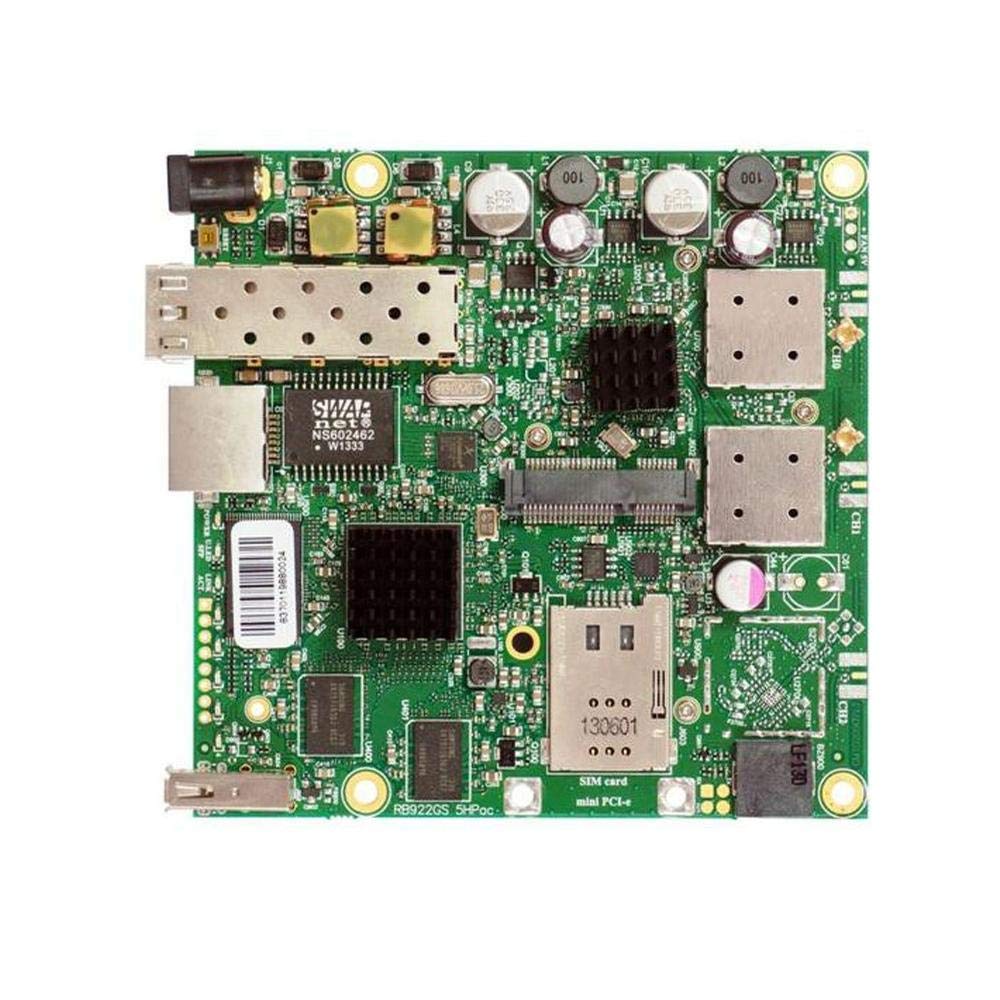 Mikrotik RB922UAGS-5HPacD -US Version RouterBOARD is a very versatile wireless router 802.11ac 128MB 1xSFP OSL4 PoE USB