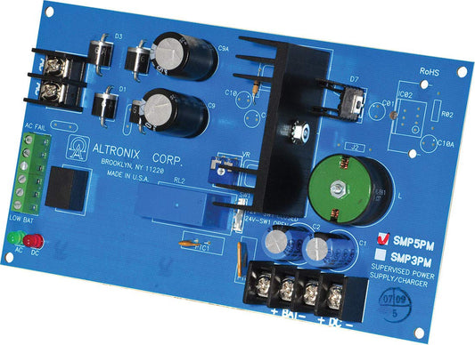 Altronix SMP5PM Supervised Power Supply Charger Board 12/24VDC @ 4A