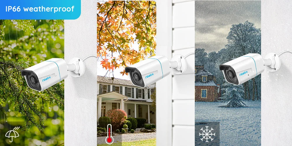 Reolink 8CH 4K Security Camera System 8MP IP Cameras Kit with Zoom 16-Channel 24/7 Reliable Video Recording 8-Channel PoE NVR