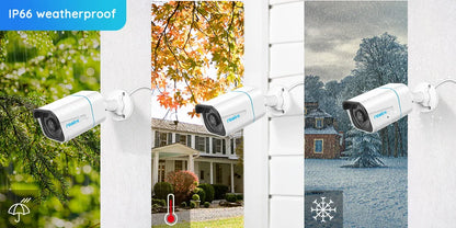 Reolink 8CH 4K Security Camera System 8MP IP Cameras Kit with Zoom 16-Channel 24/7 Reliable Video Recording 8-Channel PoE NVR