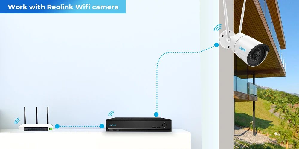 Reolink 8CH 4K Security Camera System 8MP IP Cameras Kit with Zoom 16-Channel 24/7 Reliable Video Recording 8-Channel PoE NVR