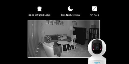 Reolink E1 Pro 4MP HD Pan/Tilt IP Camera Baby Monitor 2.4G/5GHz WiFi Camera human detect Indoor Home Security Video Surveillance