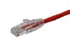 1FT CAT6 550MHZ S/FTP SHIELDED CLEAR UNIVERSAL BOOT PATCH