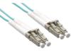 LC/LC 50/125 OM3 OFNR .5M MM FIBER OPTIC PATCH CABLE