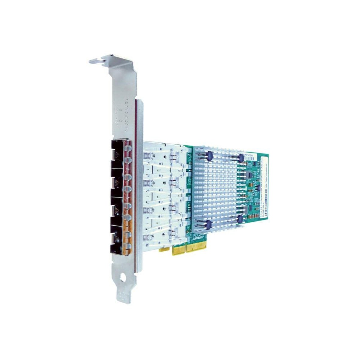 Axiom 1Gbs Quad Port Sfp Pcie X4 Nic Card for Intel W/Transceivers - I350f4