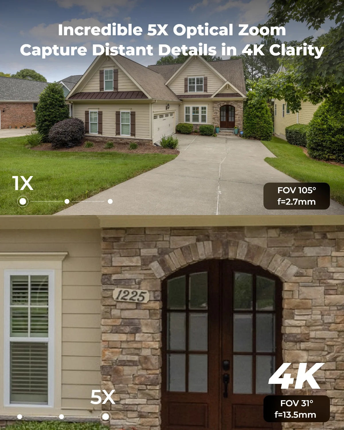 Reolink 4K Dual-Band Wi-Fi 6 Security Camera IK10 Vandal-Proof 5X Optical Zoom Outdoor 8MP Dome WiFi IP Camera with Spotlight