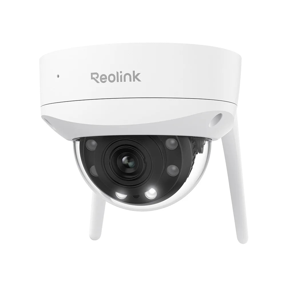 Reolink 4K Dual-Band Wi-Fi 6 Security Camera IK10 Vandal-Proof 5X Optical Zoom Outdoor 8MP Dome WiFi IP Camera with Spotlight