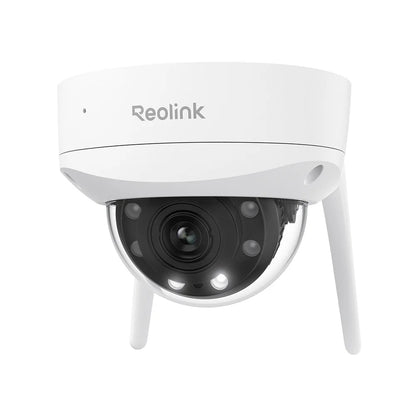 Reolink 4K Dual-Band Wi-Fi 6 Security Camera IK10 Vandal-Proof 5X Optical Zoom Outdoor 8MP Dome WiFi IP Camera with Spotlight