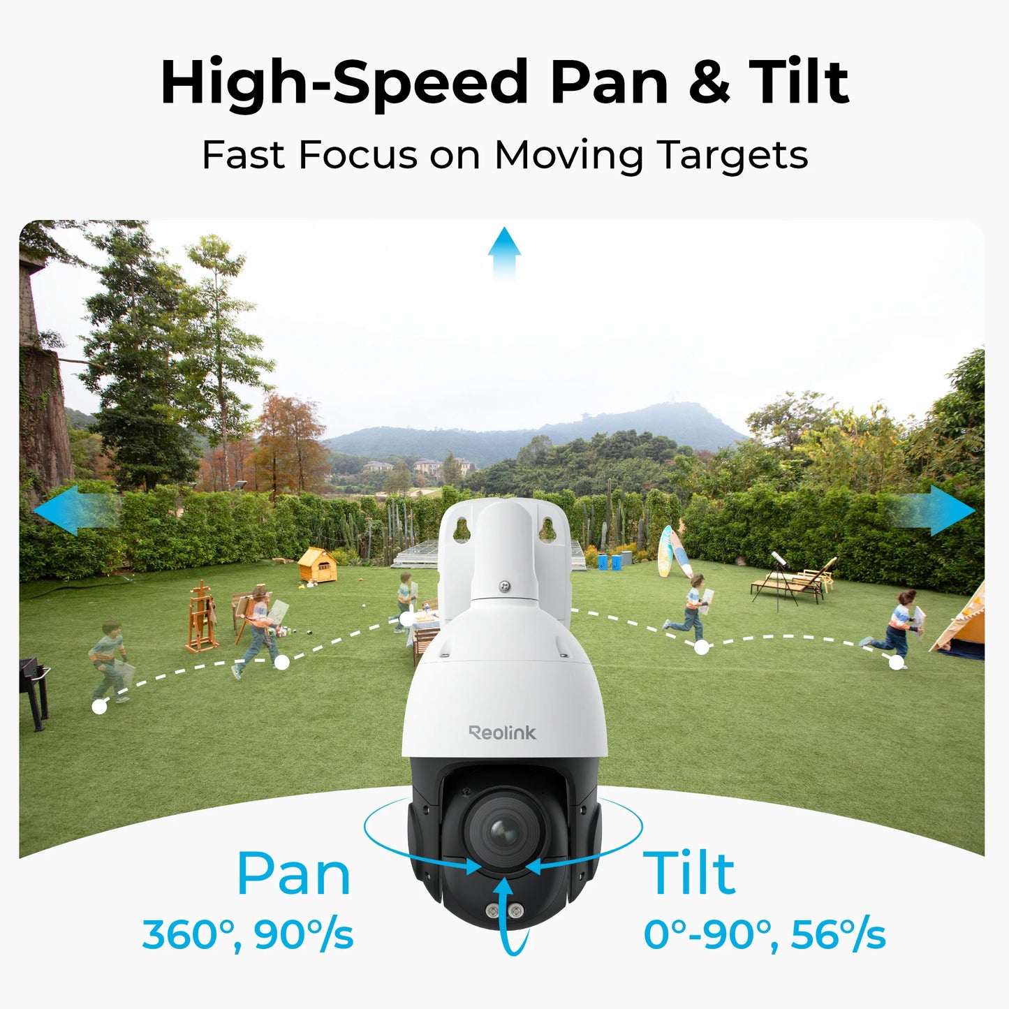 REOLINK 4K 8MP Dome PoE Security Camera 5X 3D Optical Zoom Pan & Tilt Auto Tracking Smart Detection 8MP Onvif Outdoor IP Camera