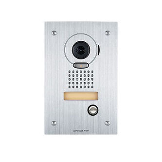 JP Flush Mount Color Vandal Door Station, Stainless Steel