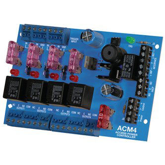 Access Power Controller, 4 Fused Relay Outputs, FAI, Board
