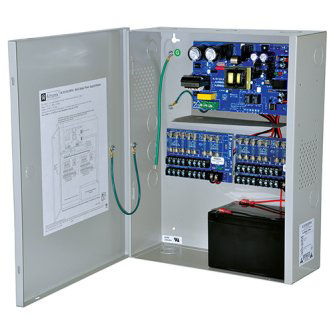 Power Supply Charger, 16 Fused Outputs, 12VDC @ 10A, 115VAC, BC400 Enclosure