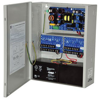 Power Supply Charger, 16 PTC Class 2 Outputs, 24VDC @ 10A, 115VAC, BC400 Enclosure