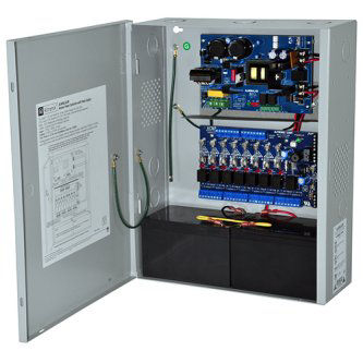 Access Power Controller w/ Power Supply/Charger, 8 Fused Relay Outputs, 12/24VDC @ 6A, FAI, 115VAC, BC400 Enclosure