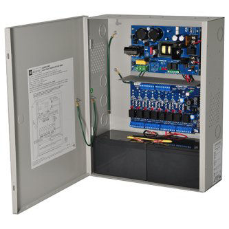 Access Power Controller w/ Power Supply/Charger, 8 PTC Class 2 Relay Outputs, 12/24VDC @ 6A, FAI, 115VAC, BC400 Enclosure