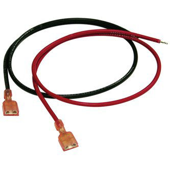 Battery Leads, 18 inch, 18AWG, Pair, RedAnd Black