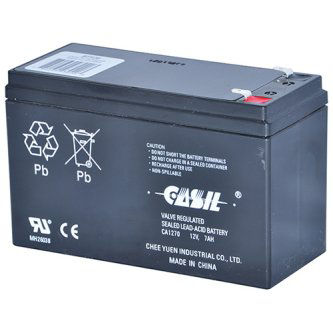 Rechargeable Battery, Sealed lead acid (SLA), 12VDC, 7AH