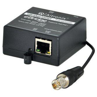 EoC Single Port Small Transceiver, 100Mbps, Passes PoE/PoE+, Requires Compatible Receiver